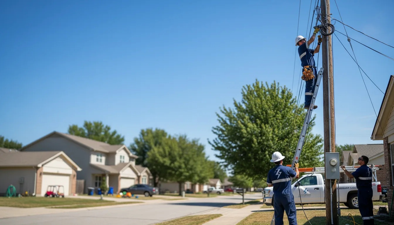 Residential electrician providing installation services in Thawville, IL
